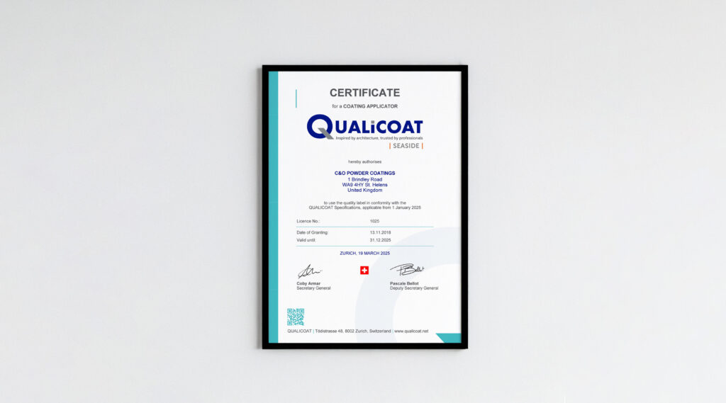 Why Qualicoat Certification Matters: A Guide for C&O Customers